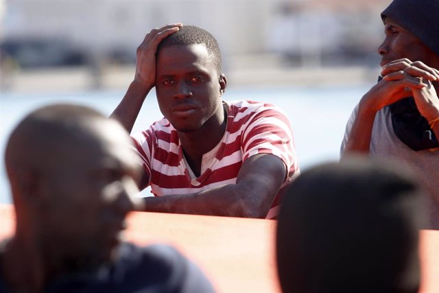 Uno de los migrantes que llegaron al puerto de Málaga el 29 de octubre de 2019