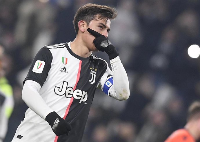 Paulo Dybala celebrando un gol con la Juventus