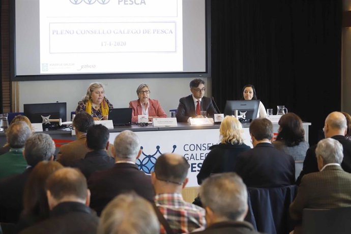 El Consello Galego de Pesca durante su celebración en Vigo