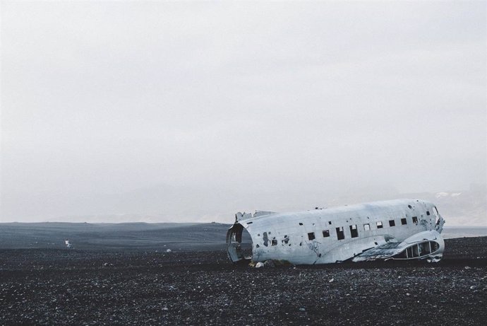 Lugar del accidente aéreo de 1973 en Sólheimasandur, Islandia