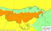 Cantabria estará este domingo en aviso naranja por nieve