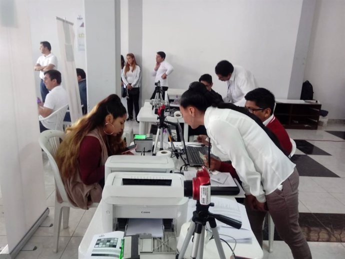 Bolivia.- Comienza la fase de empadronamiento biométrico para las elecciones en 