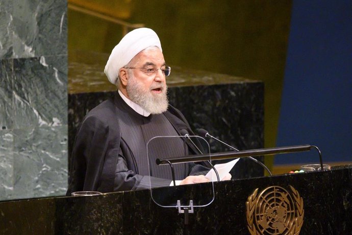Imagen del presidente de Irán, Hasan Rohani. 