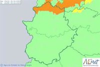 La borrasca 'Gloria' mantiene al norte de Cáceres en aviso por rachas que pueden superar los 100 km/h