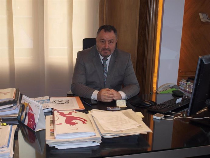 El presidente de la Diputación de León, Eduardo Morán, durante la entrevista con EP.