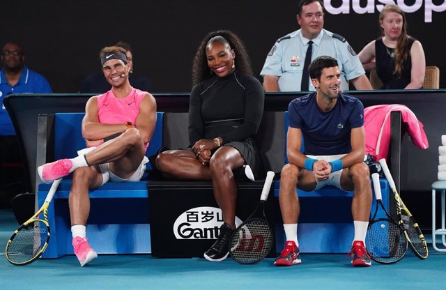 Rafael Nadal, Serena Williams y Novak Djokovic