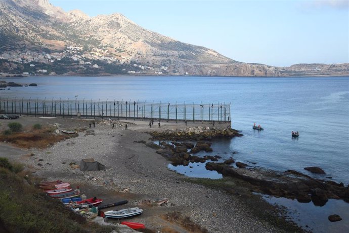 Valla fronteriza de Ceuta