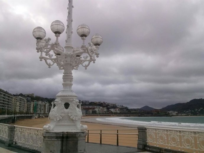 San Sebastián nuboso