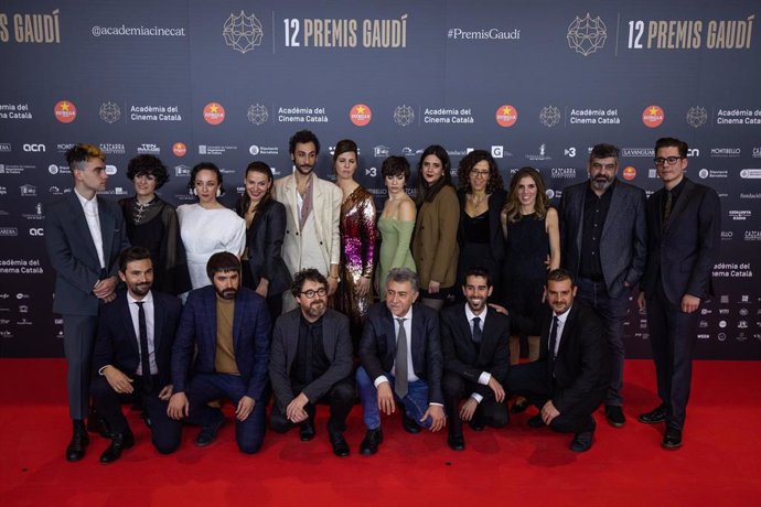 El equipo de 'La hija de un ladrón en los XII Premis Gaudí de la Acadmia del Cinema Catal
