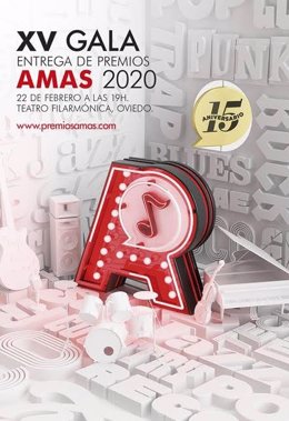 Cartel de los Premios AMAS 2020.