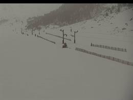 La estación de Vallter 2000 la mañana de este lunes