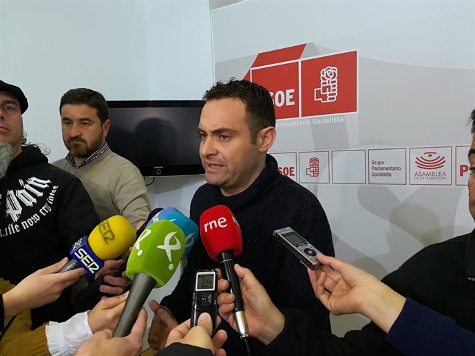El secretario de Hacienda y Financiación del PSOE extremeño, Jorge Amado