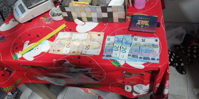 Dinero encontrado por la Guardia Civil en la operación 'Sanjurjo'