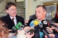 Puig niega "conflicto" en la ampliación de Valenciaport y Navarro (CEV) pide huir de posicionamientos políticos