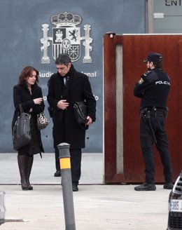 L'exmajor dels Mossos d'Esquadra, Josep Lluís Trapero, després de la primera jornada del judici en el qual se l'acusa de rebellió, a l'Audincia Nacional, Madrid /Espanya, 20 de gener del 2020.