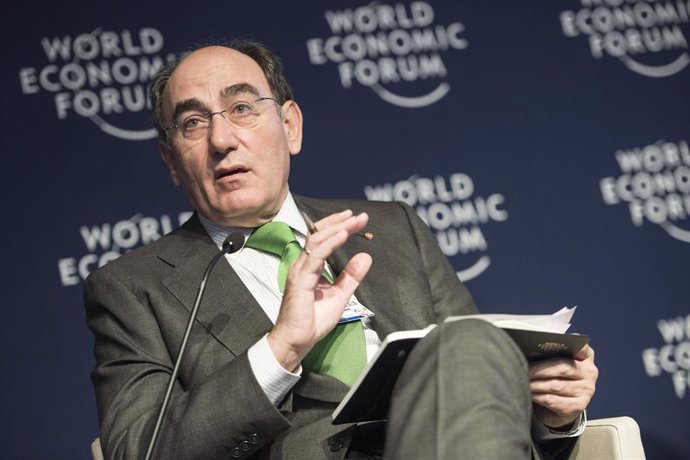 El presidente de Ibedrola, Ignacio Galán, en Davos