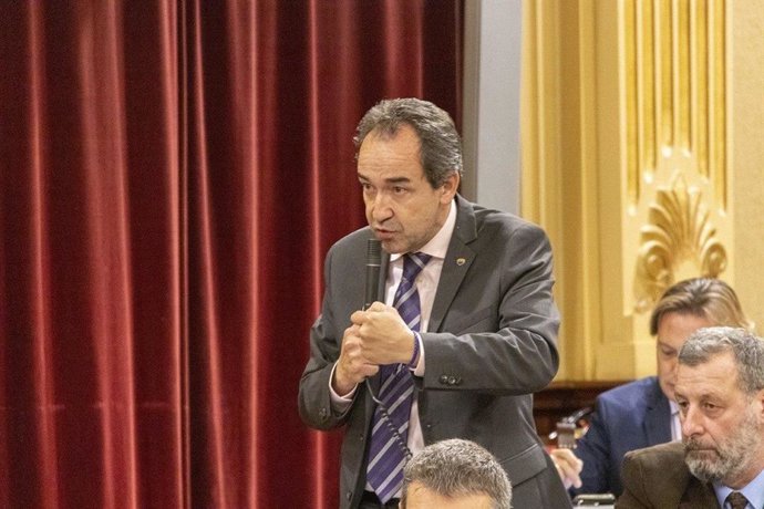 El diputado de Cs Juanma Gómez en el Parlament