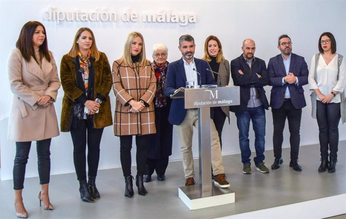 El grupo del PSOE en la Diputación de Málaga