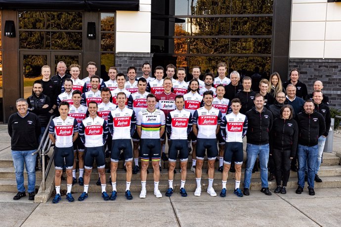 Enervit, patrocinador de nutrición deportiva del Trek-Segafredo del campeón del mundo de ciclismo Mads Pedersen