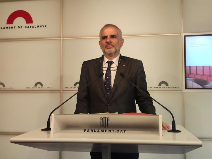 El presidente de Cs en el Parlament, Carlos Carrizosa