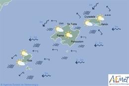 El tiempo en Baleares hoy, 22 de enero de 2020.