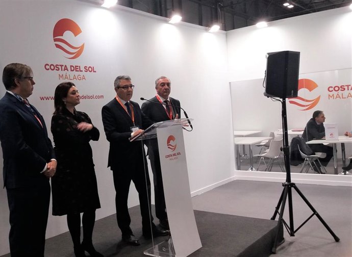Rueda de prensa del presidente de la Diputación Provincial de Málaga, Francisco Salado, y Turismo Costa del Sol en Fitur