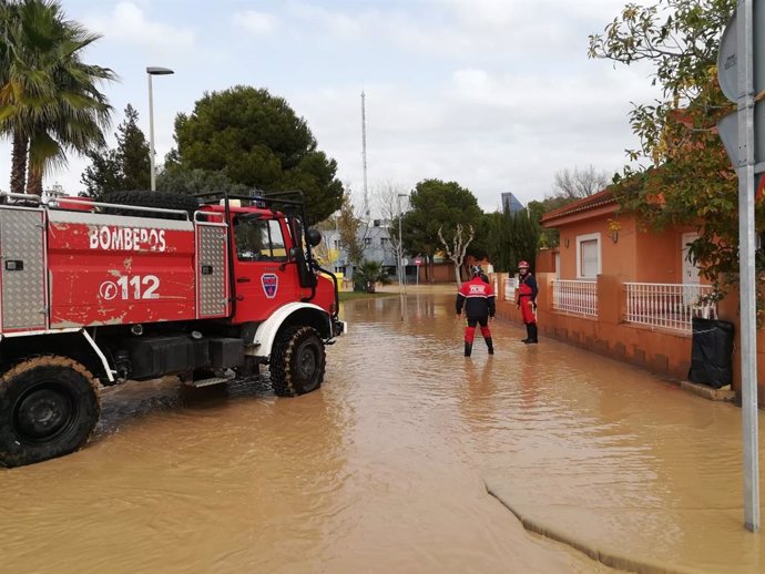 Temporal.-Emergencias gestiona en Murcia casi 900 incidentes y realiza 21 rescates de personas