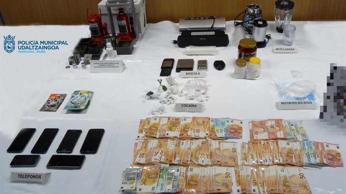 Imagen de lo incautado en la operación.