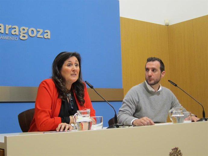 Paloma Espinosa y Javier Rodrigo en la rueda de prensa