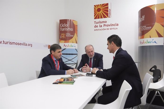 Reunión entre Prodetur y Segittur, con la participación de la Diputación de Sevilla, Fernando Rodríguez Villalobos