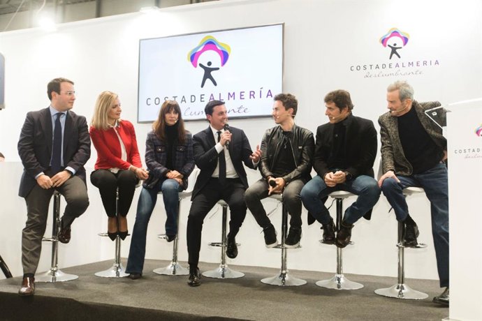 Jorge Lorenzo, Juan Diego, Natalia Verbeke y Manel Fuentes, juntos en Fitur para ensalzar Almería
