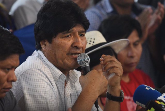 El expresidente de Bolivia Evo Morales. 