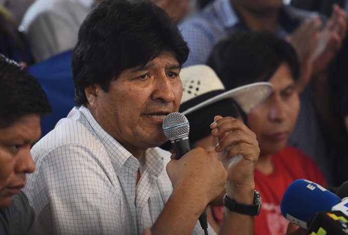 Bolivia.- Morales reitera que ganó las elecciones "limpiamente" y dice que el pa