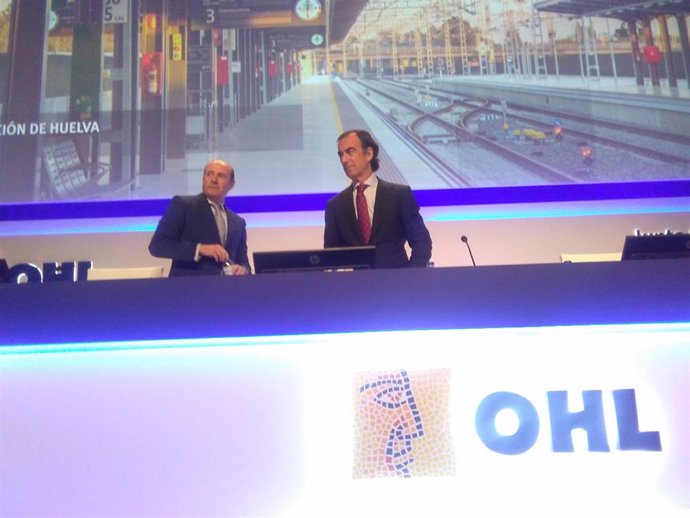 El presidente de OHL, Juan Villar Mir, en la junta general de accionistas de la compañía.