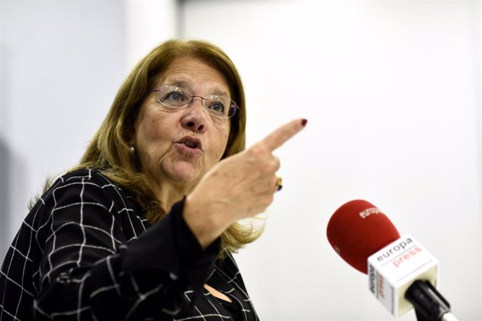 La vicesecretaria general de Sectorial del PP, Elvira Rodríguez, durante una entrevista para Europa Press