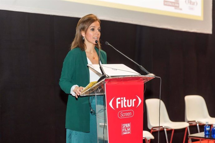 La concejala delegada de Turismo, Almudena Maíllo, en Fitur.
