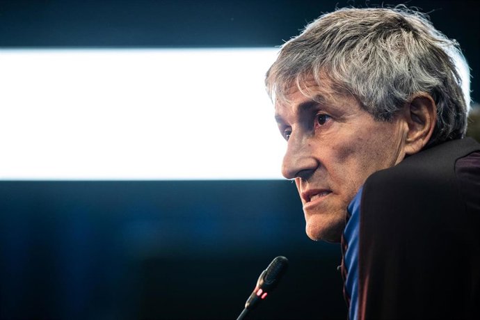 El técnico culé Quique Setién