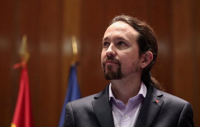 El vicepresidente de Derechos Sociales y Agenda 2030 para el Gobierno de coalición de PSOE y Unidas Podemos en la XIV Legislatura, Pablo Iglesias.