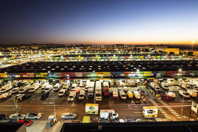 Imagen aérea de las instalaciones de Mercamadrid.