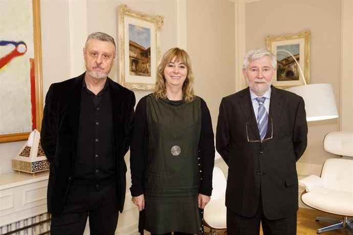 Martín Zabalza, Ana Ollo y Florencio Domínguez