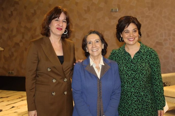 La portavoz del Gobierno de C-LM, Blanca Fernández, en un acto en Ciudad Real.