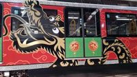 Dragones chinos vuelan con el Metro de Madrid, que se engalana para celebrar el Año de la Rata