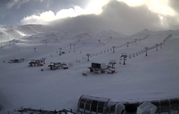 Imagen de la zona de Borreguiles de la estación de esquí de Sierra Nevada