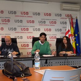 El secretario general de USO, Joaquín Pérez