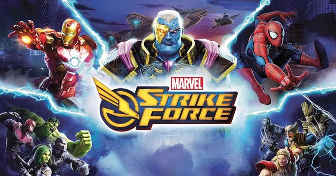 Imagen de portada del videojuego móvil MARVEL: Strike Force.