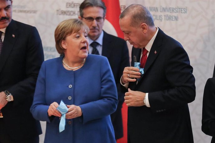 Angela Merkel se reúne con Recep Tayyip Erdogan 