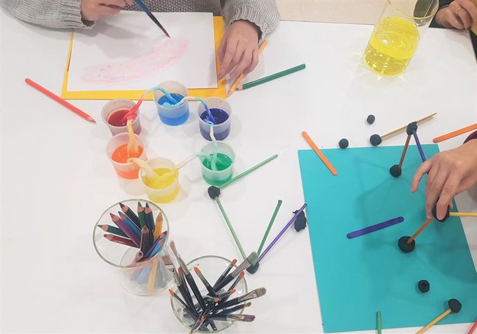 Un taller en el Museo Picasso Málaga.