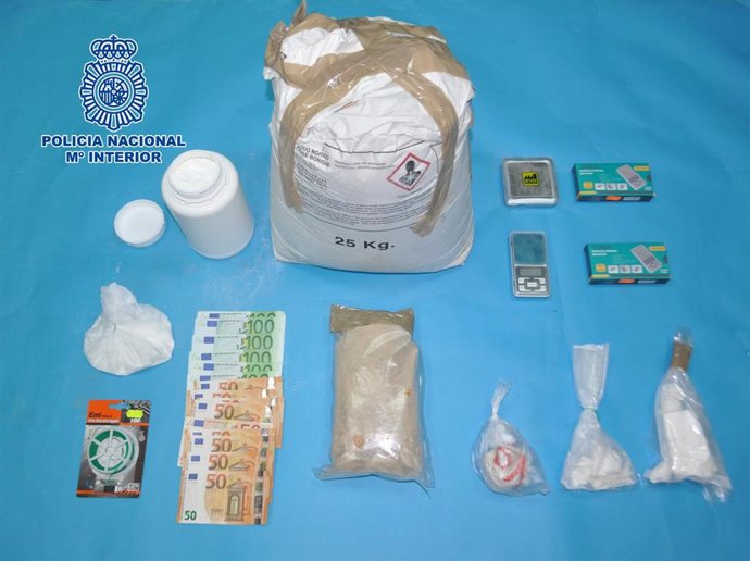 Droga inaucautada en Ferrol.