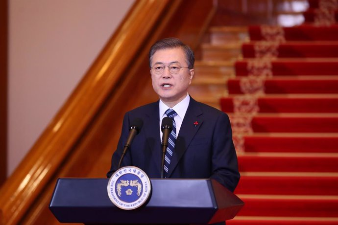 Corea.- Moon ve "lamentable" el estancamiento de las conversaciones nucleares co