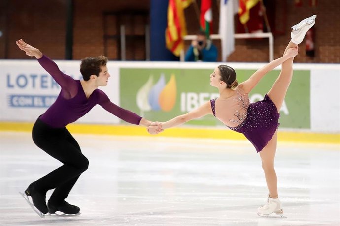 La pareja española de patinadores Laura Barquero y Tn Cónsul